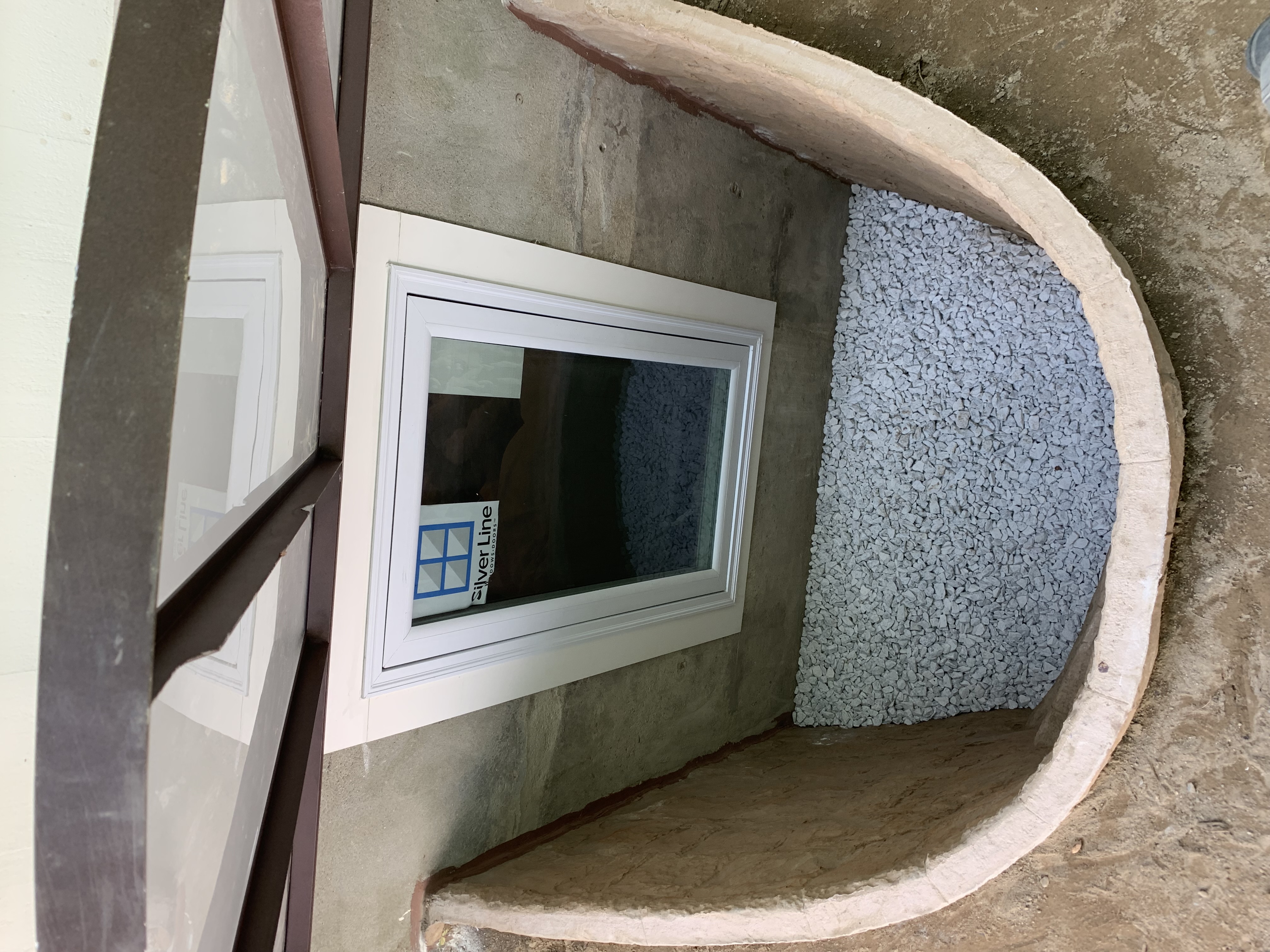After pic of egress window in West Warwick